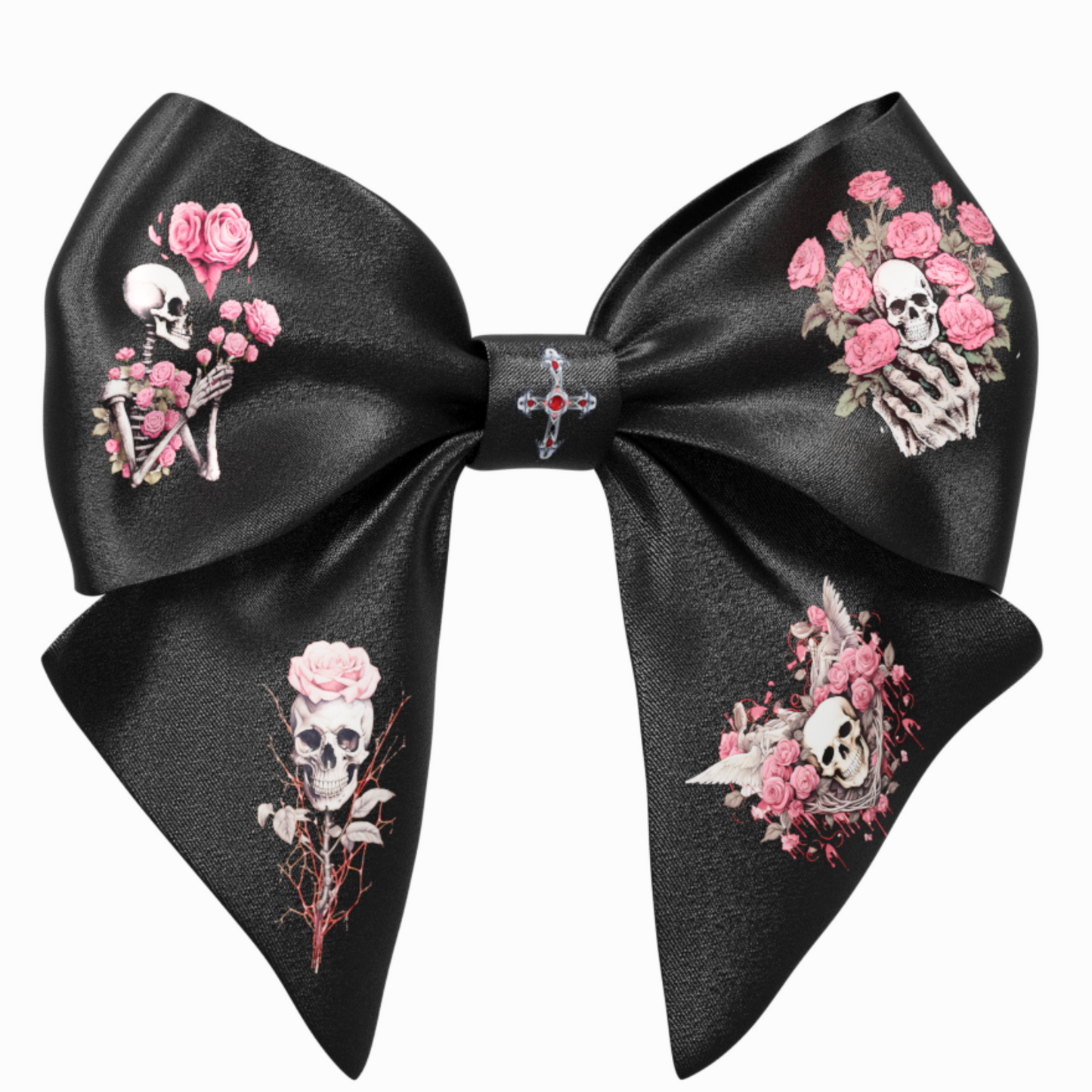 Bow hair clip. Gothic style