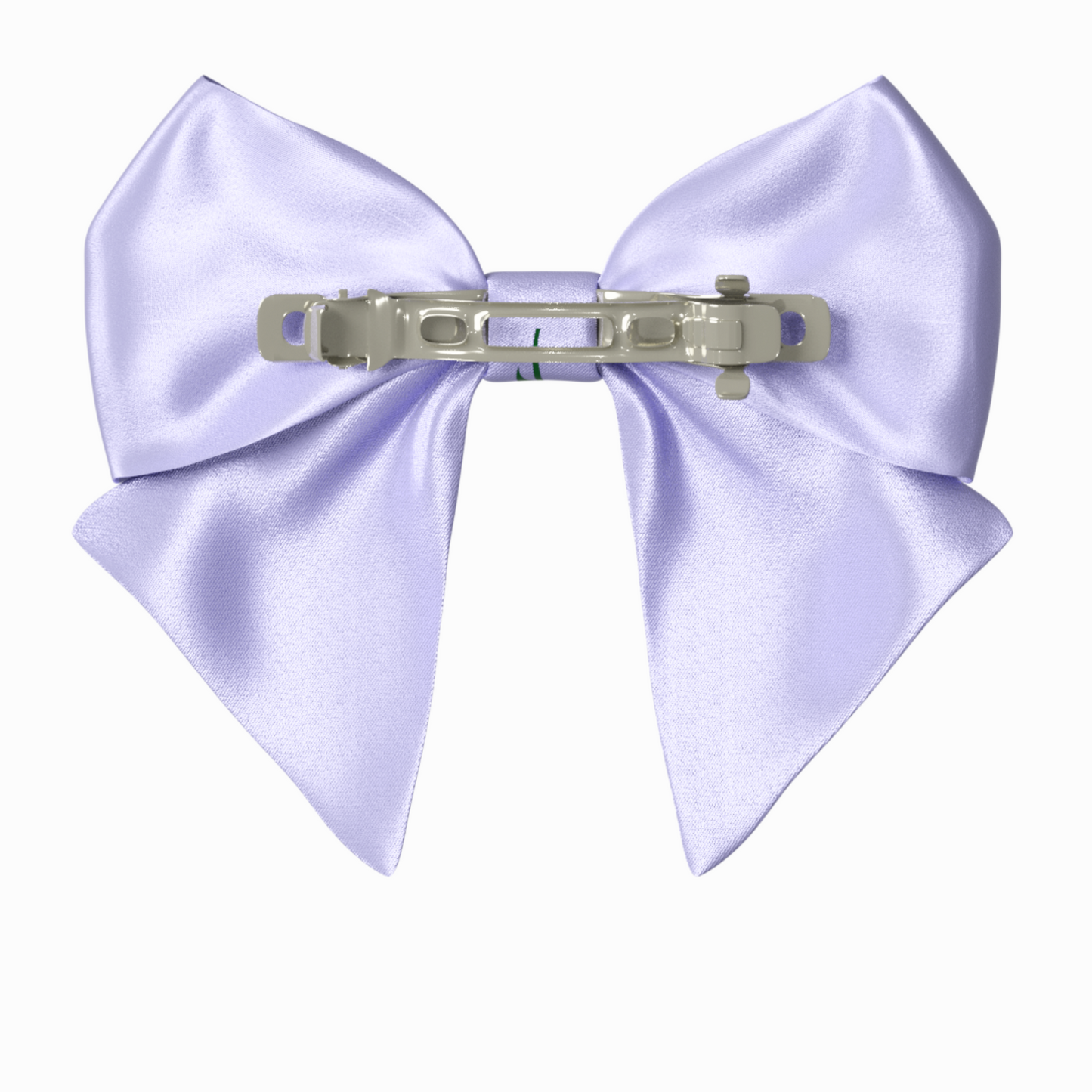 Purple Hair Bow clip with Roses and Pearls