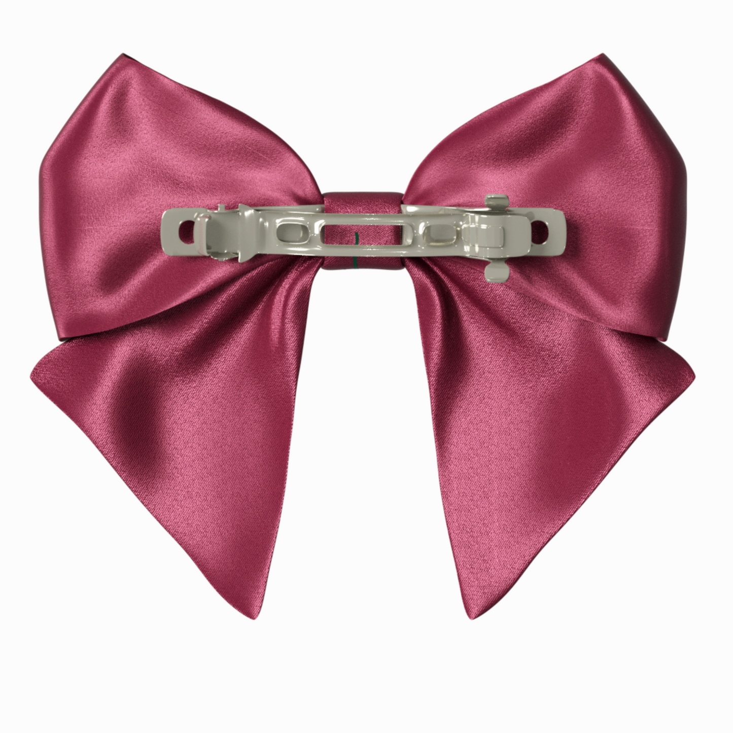 Reddish brown Hair Bow clip with Roses and Pearls